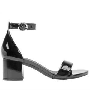 NEW FLEXI leather ankle strap dress sandals in black